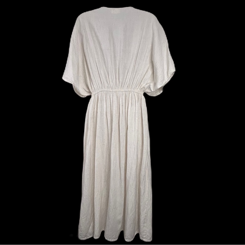 Embroidered White Maxi Dress - Picture 2 of 10